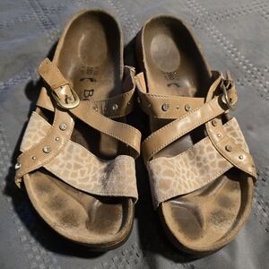 Betula Birkenstock JULIE Zebra Studded Sandal Women's Sz 9 -40 - 260